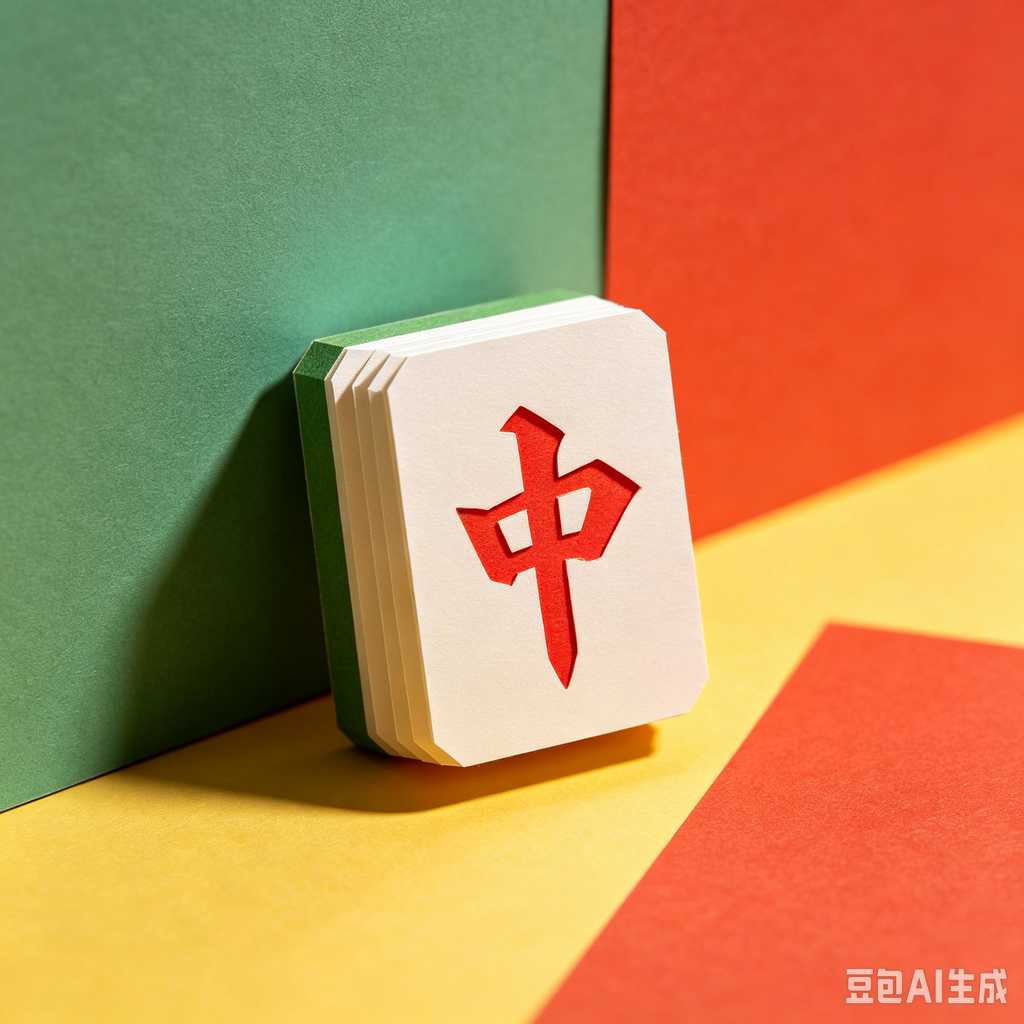 antique style mahjong set