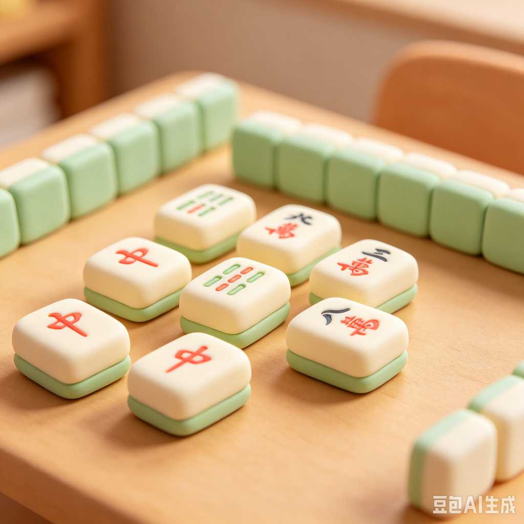 minimalist mahjong tiles
